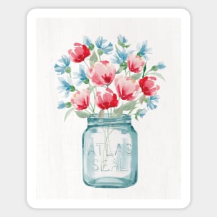 Atlas Jar Florals Sticker